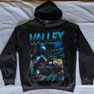 Black Graphic Hoodie by Valley Dreams!